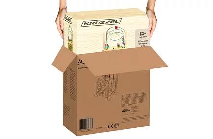 Dřevěná edukační a vzdělávací kostka pro děti