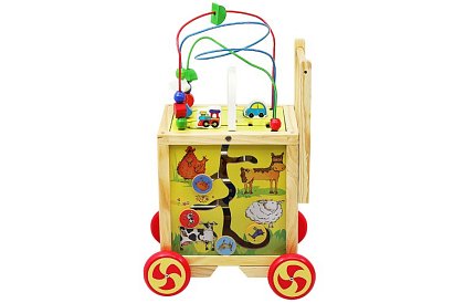 Dřevěná edukační a vzdělávací kostka pro děti