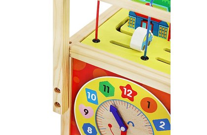 Dřevěná edukační a vzdělávací kostka pro děti