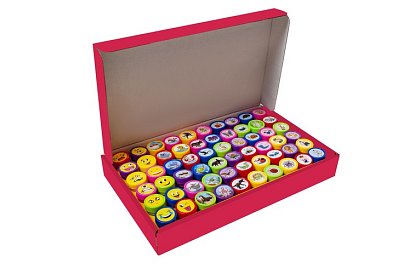 Sada razítek pro děti – 60 kusů