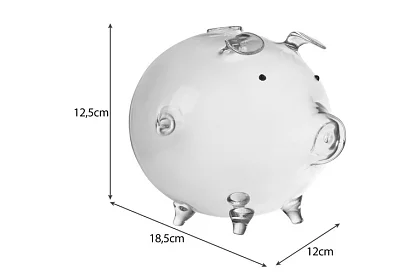Pokladnička – skleněné prasátko