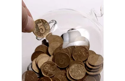 Pokladnička – skleněné prasátko