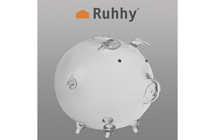 Pokladnička – skleněné prasátko