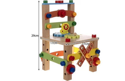 Dřevěná smyslová židle pro děti