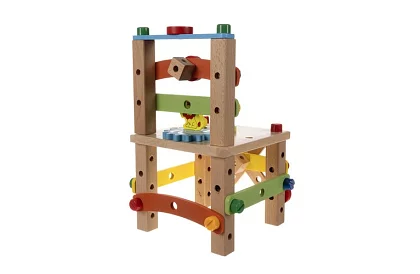 Dřevěná smyslová židle pro děti