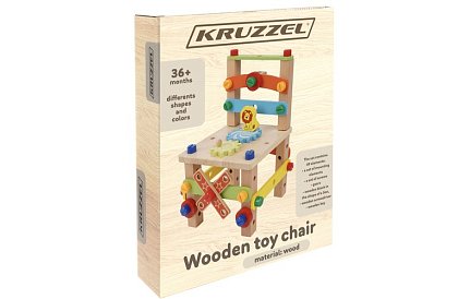 Dřevěná smyslová židle pro děti