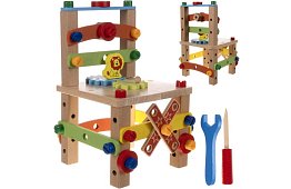 Dřevěná smyslová židle pro děti