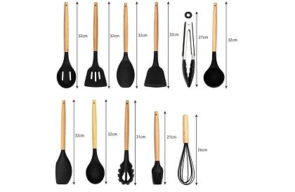 Kuchyňské náčiní – sada 12 ks