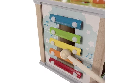 Dřevěná smyslová a vzdělávací kostka