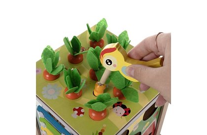 Dřevěná smyslová a vzdělávací kostka