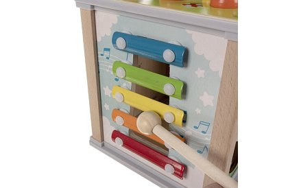 Dřevěná smyslová a vzdělávací kostka