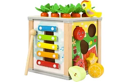 Dřevěná smyslová a vzdělávací kostka