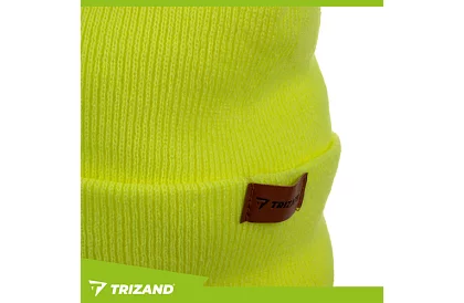 Dvouvrstvá zimní čepice s LED svítilnou – žlutá