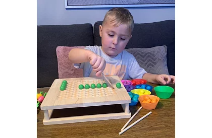 Dřevěná hra 2v1 – farma