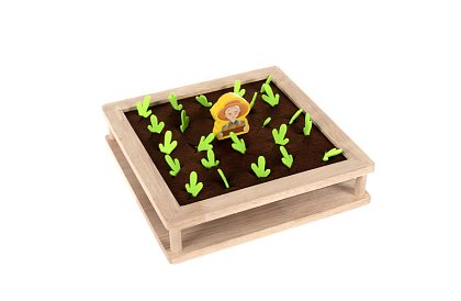 Dřevěná hra 2v1 – farma