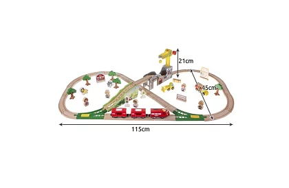 Dřevěná železnice - vláčkodráha 3,2 m
