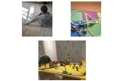 Dřevěná železnice - vláčkodráha 3,2 m