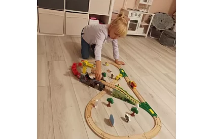 Dřevěná železnice - vláčkodráha 3,2 m