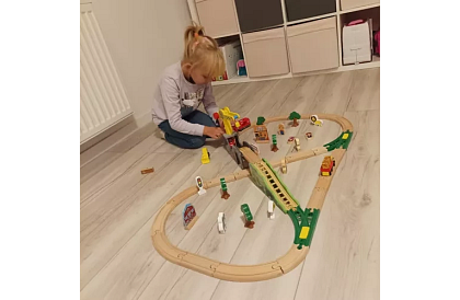 Dřevěná železnice - vláčkodráha 3,2 m