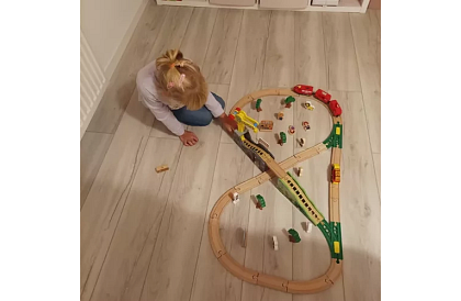 Dřevěná železnice - vláčkodráha 3,2 m