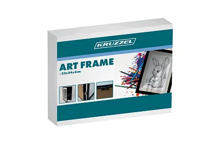 Umělecký otevírací rám na fotky – výkresy A4 - černý