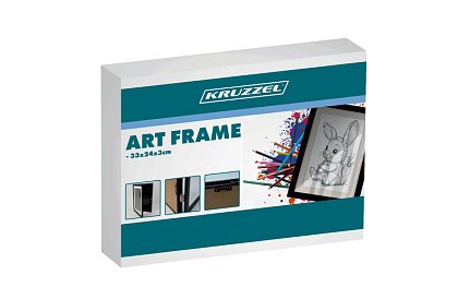 Umělecký otevírací rám na fotky – výkresy A4 - černý