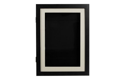 Umělecký otevírací rám na fotky – výkresy A4 - černý
