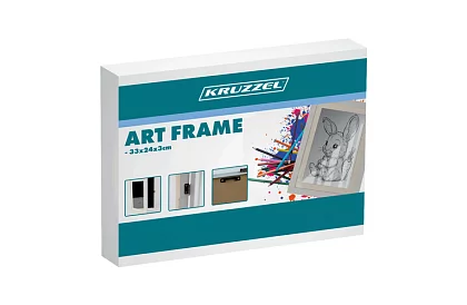 Umělecký otevírací rám na fotky – výkresy A4 - bílý