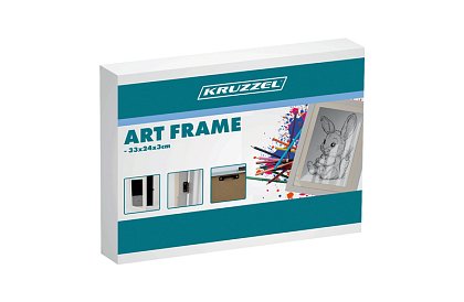 Umělecký otevírací rám na fotky – výkresy A4 - bílý