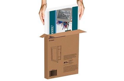 Umělecký otevírací rám na fotky – výkresy A4 - bílý