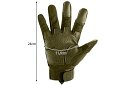 Taktické dotykové rukavice - velikost XL - khaki