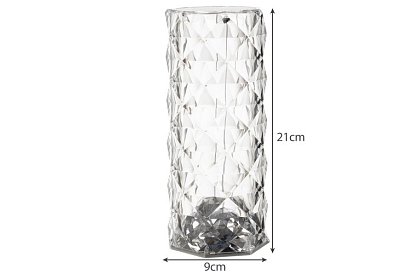 LED dotyková RGB stolní lampa – Diamond Crystal Lamp