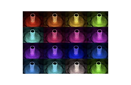 LED dotyková RGB stolní lampa – Diamond Crystal Lamp