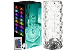 LED dotyková RGB stolní lampa – Diamond Crystal Lamp