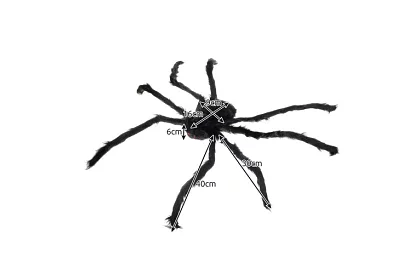 Umělý pavouk obří - dekorace 90 cm
