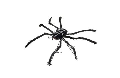Umělý pavouk obří - dekorace 90 cm