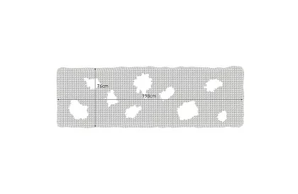 Velká umělá pavučina na Halloween – 198x76 cm - černá