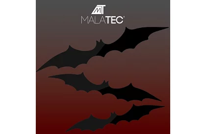 Sada 3 umělých netopýrů na Halloween – 47, 37 a 31 cm