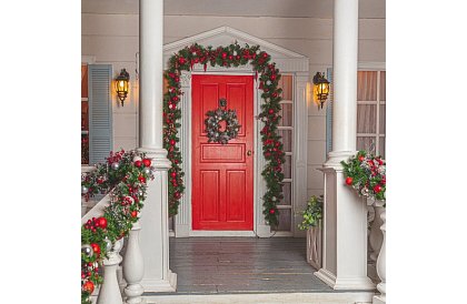 Dekorativní vánoční věnec - 60cm