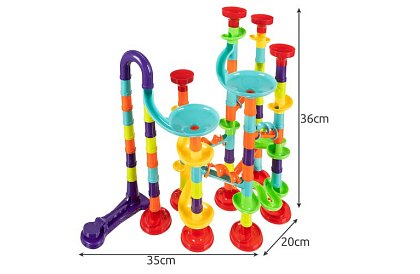 Kuličková kreativní dráha 113 prvků + 30 kuliček