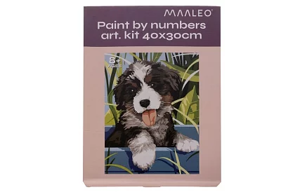 Malování podle čísel - pes - 40x30 cm