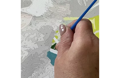 Malování podle čísel - pes - 40x30 cm