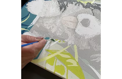 Malování podle čísel - pes - 40x30 cm