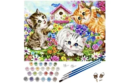 Malování podle čísel - kočky - 40x50 cm