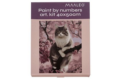 Malování podle čísel - kočka - 40x50 cm