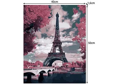 Malování podle čísel - Eiffelova věž - 40x50 cm