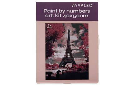 Malování podle čísel - Eiffelova věž - 40x50 cm