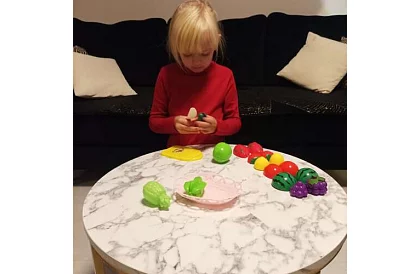 Krájecí sada - ovoce na krájení v košíku