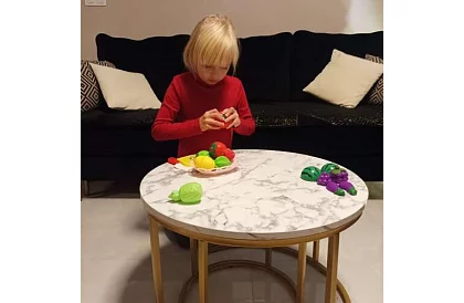 Krájecí sada - ovoce na krájení v košíku