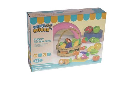 Krájecí sada - ovoce na krájení v košíku